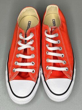 Converse Chuck Taylor All Star Orange Low Top Sneakers Women’s 8.5